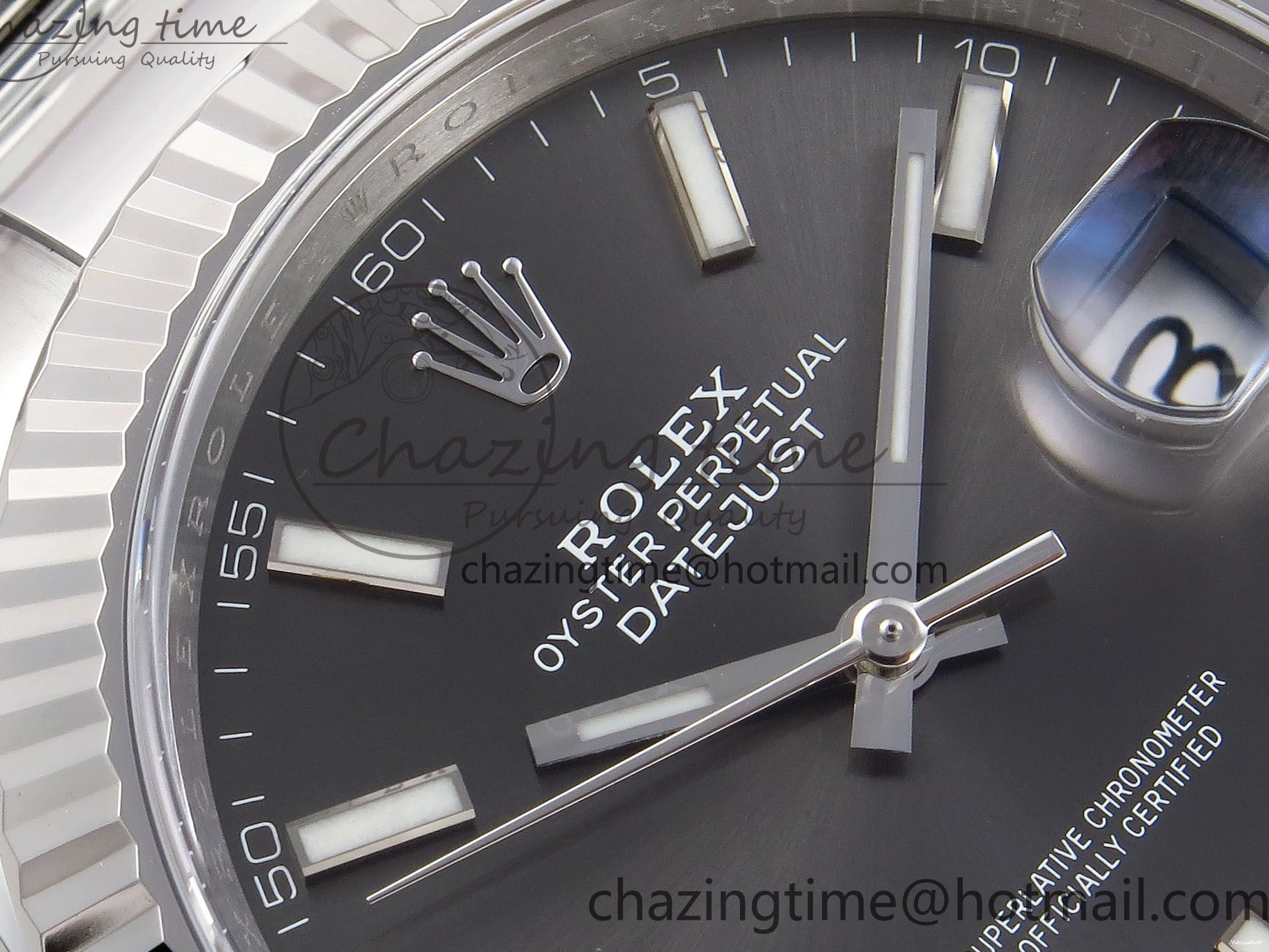 Best on DateJust 126334 41 C+F Oyster Steel 904L 1:1 Edition Dial VR3235 Bracelet SS Gray 1224